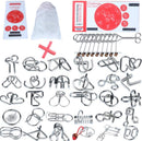 32 Brain Teasers Metal Wire IQ Puzzles,for Adult Children and Student Expanding Mind, Disentanglement Puzzle Unlock Interlock Toys Stocking Stuffers — 1