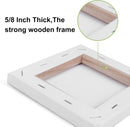 4 Packs Stretched Canvases for Painting with 3x5in,5x7in,8x10in,10x12in, Primed Canvas,Blank Painting Canvas for Oil & Acrylic Paint. | 4 Packs - 4 Sizes (3x5 5x7 8x10 10x12) — 5