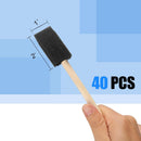 40 Pcs Foam Brush,1” Foam Paint Brushes, Wood Handle Sponge Paint Brush, Brushes for Painting for Staining, Varnishes, and DIY Craft Projects | 40PCS — 2