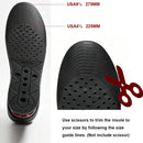 3-Layer Height Increase Insoles for Men Women, US Sizes 4.5–9 — 3