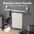 SNOWCLAD Stainless Steel Cutting Board Set of 2 for kitchen — 7