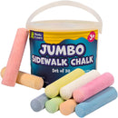 READY 2 LEARN Jumbo Sidewalk Chalk, Set of 20, 9 Colors — 1