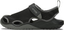 Crocs Men's Swiftwater Mesh Deck Sandals | 7 | Black — 8