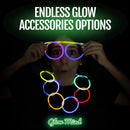 200 Ultra Bright Glow Sticks Bulk Party Pack - Halloween Glow in the Dark Party Supplies Pack - 8" Glowsticks Party Favors with Bracelets and Necklaces | 200 Pack — 5