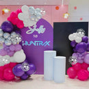 MEBAY Hot Pink Purple Silver Baloon Garland Arch Kit, 146Pcs Latex Balloons Different Sizes 18 12 10 5 inch for Women Girls Birthday Baby Shower Wedding Party Decorations | Hot Pink-purple-silver — 5
