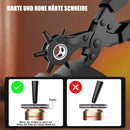 Leather Hole Punch for Belt, Diyife Revolving Punch Plier Kit, 6 Hole Sizes | Black — 6
