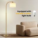 Tall Floor Lamp for Living Room,65'' Modern Standing Lamps with 9W LED Bulb,Elegant Floor Light with Fabric… — 3
