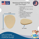 Dr. Jill's Foot Pads, YJ10-2050, Metatarsal Pad 1/4" Firm Foam (12 Pack) Ball of Foot Pad 4