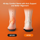 4D Cloud-Soft Comfort Soles for Men - Memory Foam Steppers Insoles with Fresh-Tech Fabric - Arch Support Trim to Fit Insoles for Enhanced Foot Comfort and Fatigue Relief (US M 7.5-10.5) - Black — 5