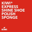 KIWI Express Shoe Shine Sponge | Leather Care for Shoes, Boots, Furniture, Jacket, Briefcase and More | Black, 0.23 Fl Oz (Pack of 1) | Cleaning Sponge — 7