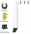 EMART Backdrop Stand 10x10FT Adjustable Back Drop Stand for Party -Gold | Titanium Gold — 5