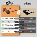 CGID Polarized Sunglasses Men Womens Pilot Style Mirrored Shades UV400 GA61 | Al-mg Frame |62mm| Brown Brown | 62 Millimeters — 3