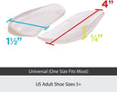 BraceAbility Medial & Lateral Heel Wedge Silicone Insoles (Pair) - Supination & Pronation Corrective Adhesive Shoe Inserts for Foot Alignment, Knock Knee Pain, Bow Legs, Osteoarthritis — 2
