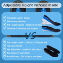Dr. Shoesert 3-Layer Adjustable Height Increase Insoles, 3/4 Length Shock Absorption Cushion Heel Lift Inserts - Blue — 7