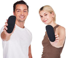 CALTO Adjustable 1.8 Inch Height Increase Insoles for Men & Women - 3/4 Length Heel Lifts - Unisex Orthotic Shoe Inserts for Leg Discrepancy (Black) — 7