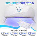 KISREL 200g UV Resin Kit with Light and Molds, 8 LED Beads Resin Kit — 4