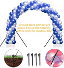 RUBFAC Balloon Arch Kit, 8ft Tall & 9ft Wide Adjustable Balloon Arch Frame Stand with 2 PVC Bases,2 Water Fillable Bags, 50pcs Balloon Clips for Wedding Party Baby Shower Supplies Christmas Decoration — 6