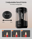 Electric Pencil Sharpener for Classroom, Fully Automatic, Black — 6