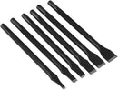 6-Piece Metal Leather Punch Set, Straight Slot DIY Craft Hand Tool with 3mm to 12mm Punchers — 1