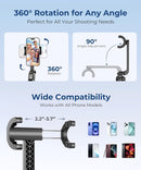 Fuloview 67” Selfie Stick Tripod for iPhone, Lightweight Travel Phone Tripod with Wireless Remote, Extendable Cell Phone Stand for Photography, Video & Live Streaming – Black photo 4