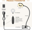 iZELL Desk Lamp, [3 Color Modes & 10 Brightness] LED Reading Light with Clamp, Silicone Flexible Arm Book Light for… — 7