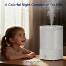 MEGAWISE 2 pack 3.5L Ultrasonic Cool Mist Humidifier – Top-Fill, Essential Oil…