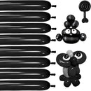 Black 260 balloons, Thickening Latex Black 260q Balloons for Animal Model, 100pcs Long Twisting Balloons for Halloween Xmas Presents, Animal Shape Weddings, Birthdays Clowns. — 1