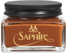 Saphir Medaille d'Or Pommadier Cream 75ml – Natural Cream Leather Shoe Polish, Leather Conditioner for Boots, Handbags | Cognac — 1
