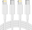 Nebite USB C to Lightning Cable 2Pack 3FT [MFi Certified], iPhone Fast Charger Cable Power Delivery iPhone Cables Type C iPhone Charger Cord Fast Charging for 14/13/12/11/XS/XR/X/8/7/6, iPad, AirPods 1