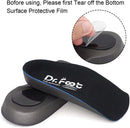 Dr. Foot's 3/4 Length Orthotic Inserts, Self-Adhesive Half Shoe Insoles for Flat Feet, Plantar Fasciitis, Fallen Arches, Over-Pronation, Heel Spurs, Feet Fatigue (X-Large) - Black - X-Large(Men's 11.5-14 / Women's 12.5-15) — 4