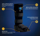 United Ortho 12107 Standard Air Walking Boot, Large - Black — 2