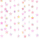 Patelai 130 ft Star Garland Banner Decor,Iridescent Pink | 130 feet — 1