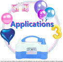 Electric Balloon Pump, Portable 2 Modes Balloon Blower Machine with 14 Balloon Arch Kits, Air Pump for Balloon, Balloon Inflator for Party Decoration | Blue — 6