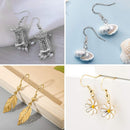 200 PCS/100Pairs 925 Sterling Silver and Gold Earring Hooks,Hypo-allergenic Fish Earring Hooks Earwires for DIY… — 7