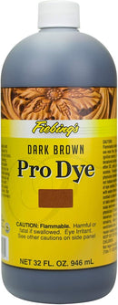 Fiebing's Pro Dye Dark Brown 32oz - Professional Oil Dye for Leather — 1