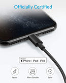 Anker USB A to Lightning Cable, MFi-Certified (2-Pack, 6 ft, Black) 4