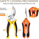 3 Pack Garden Pruning Shears Stainless Steel Blades Handheld Pruners Set with Gardening Gloves | Mix | 3 PCS — 5