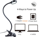 LEPOWER Clip on Light, Book Reading Lamp for Desk, Bed Headboard and Dorm — 6