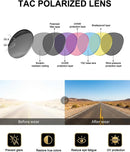 Wzerry Polarized Over Glasses Sunglasses for Women Men with Large Shades | Black/Grey + Black/Blue + Black/Pink — 7