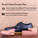 FootFitter Cedar Shoe Trees, Split Toe Wide Heel Premium Shoe Shapers — 2