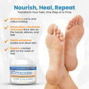 Revitaderm 4D 40% Urea Advanced Foot Cream for Cracked Heels & Dry Skin, Intensive Repair for Rough, Callused Feet, Fast Absorbing, Fragrance Free, Made in USA, 4 oz with Pumice & Brush, 1 Pack — 3