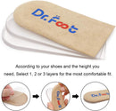 Dr.Foot Adjustable Orthopedic Heel Lift Inserts, Height Increase Insole for Leg Length Discrepancies, Heel Spurs, Heel Pain, Sports Injuries, and Achilles tendonitis (Beige, 3 Layers) — 4
