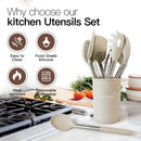 Kitchen Utensils Set-Silicone Cooking Utensils-33pcs Non-Stick Silicone Cooking Kitchen Utensils Spatula Set with… — 3