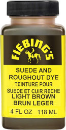 Fiebing's Suede Dye - Recolor, Brighten and Restore Suede and Rough-Out Leather - Medium Brown — 4