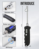 DigitPro Digital Tire Pressure Gauge 0-230 PSI with Dual Head