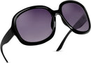 miyya Bug Eye Oversized Polarized Sunglasses Womens, Trendy Retro Sun Glasses for Women 2025, Oversized UV Protection Shades | Black/Purple Gradient — 1