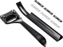 Mudder Leather Skiver Tool Metal Skiver Knife Safety Beveler Craft — 7