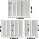 RESINWORLD Set of 3 Shiny Bookmarks Silicone Mold, Bookmark Resin Mold with Tassels, Small Medium Rectangle Bookmark… — 2