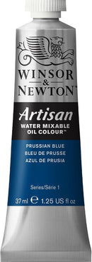 Winsor & Newton Artisan Water Mixable Oil Colour, 1.25-oz (37ml), Prussian Blue — 1