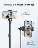 SENSYNE 62" Phone Tripod, Extendable Selfie Stick with Wireless Remote photo 5